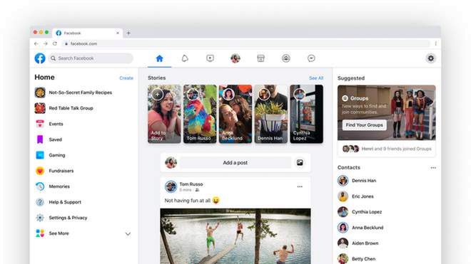 Tak będzie wyglądał nowy Facebook.