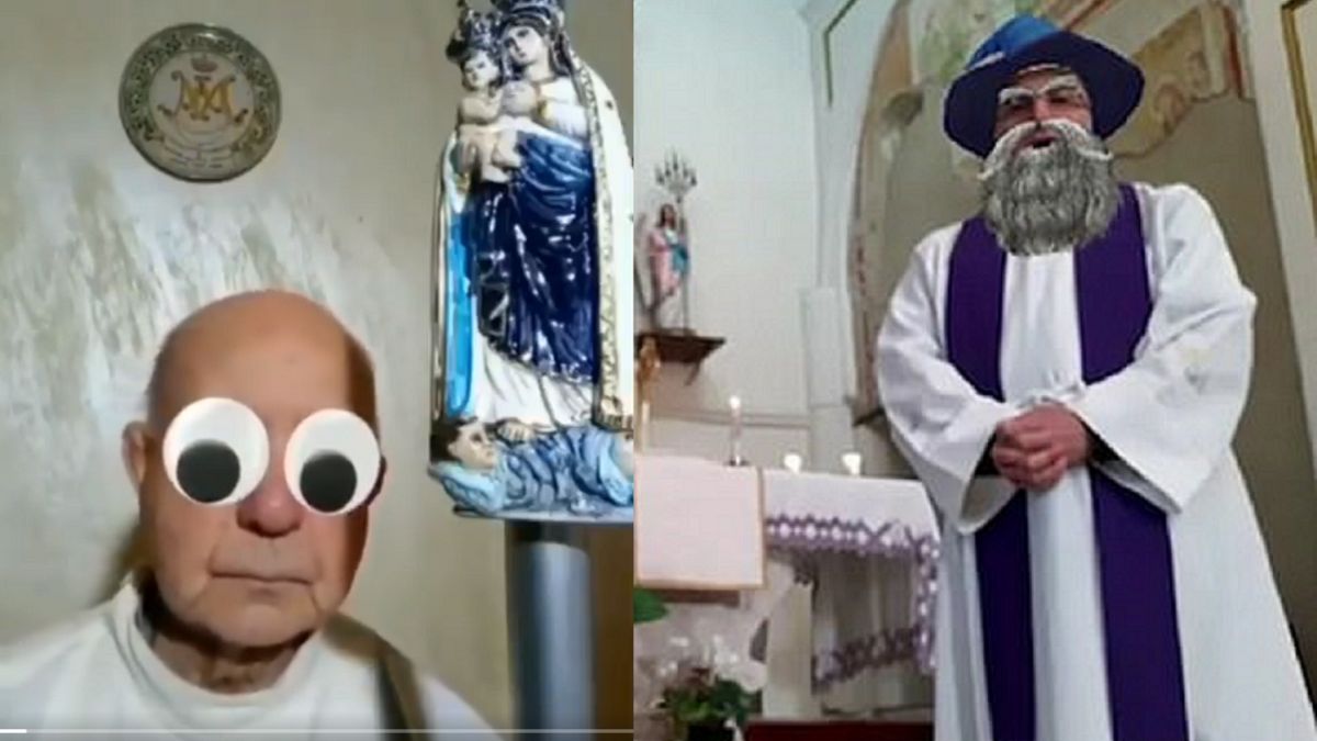 Włoscy księża niechcący włączyli filtry na Facebooku.