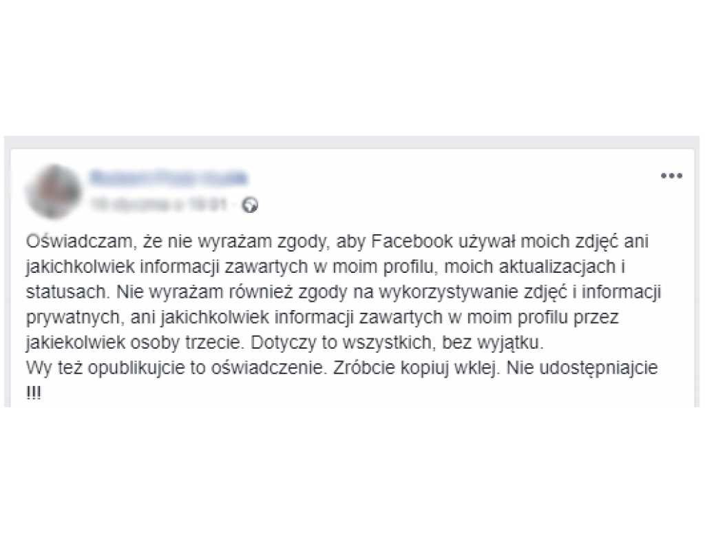 Łańcuszki na Facebooku. Jest reakcja UODO