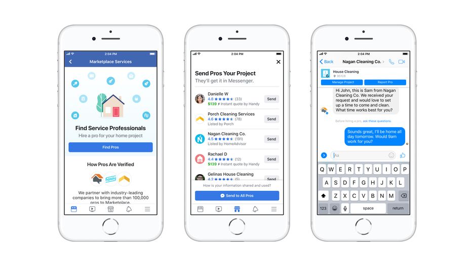 Facebook Marketplace pozwoli znaleźć fachowców