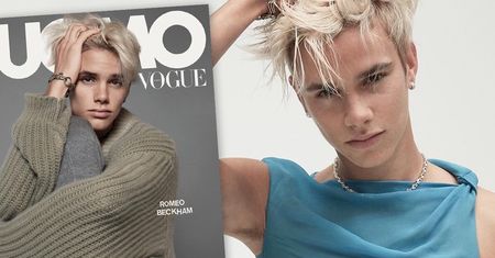 Romeo Beckham trafił na okładkę "Vogue'a". Pokazał nową fryzurę i mięśnie brzucha. Victoria pęka z zachwytu