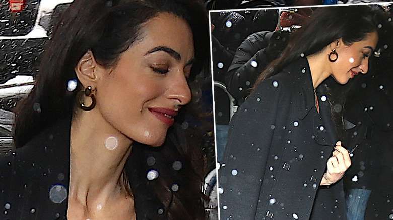 Amal Clooney stylizacja na baby shower Meghan Markle
