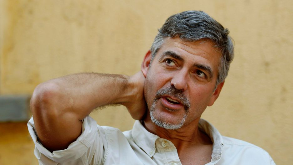 George Clooney podczas wizyty w Dżubie, stolicy Sudanu Południowego