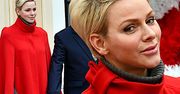 Księżna Charlene oczarowała na świątecznym spotkaniu. Jej czerwona peleryna do hit, tak samo jak strój księcia Alberta