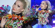 Cleo jak kolorowy motyl na festiwalu w Sopocie! Samą kreacją zrobiła niezłe show