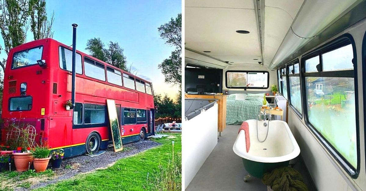 A Couple Converted an Old Double-Decker Into a House
