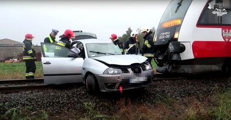 Wolsztyn. Wypadek na przejeździe kolejowym. Wśród rannych dziecko