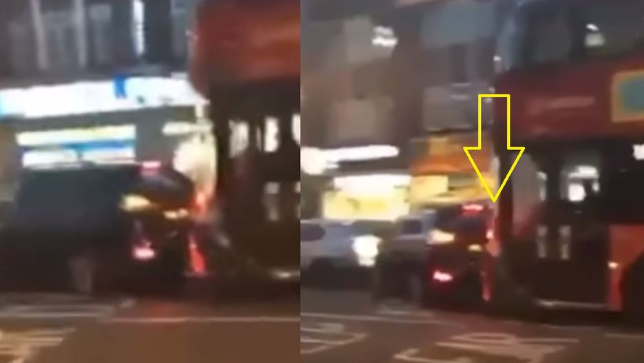 Autobus staranował samochód osobowy. Kierowca nie reagował na krzyki pasażerów