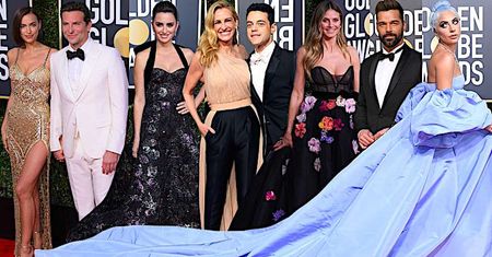 Złote Globy 2019. Gwiazdy olśniły swoimi kreacjami na czerwonym dywanie: Lady Gaga, Penelope Cruz, Irina Shayk, Bradley Cooper