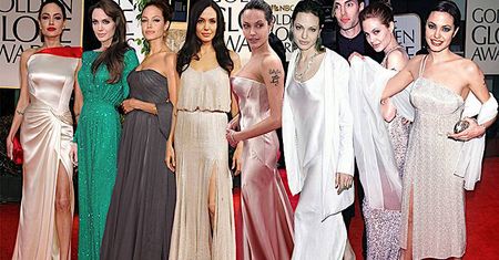 Angelina Jolie najlepiej ubraną gwiazdą w historii Złotych Globów. Każda jej kreacja wywoływała wielkie poruszenie