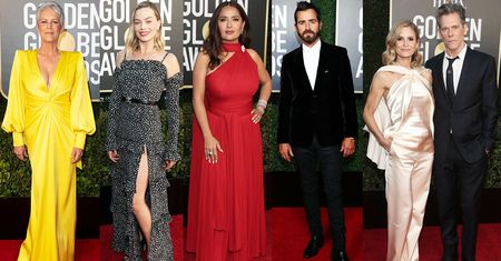 Złote Globy 2021. Zwycięzcy i kreacje gwiazd na gali: Margot Robbie, Salma Hayek, Justin Theroux