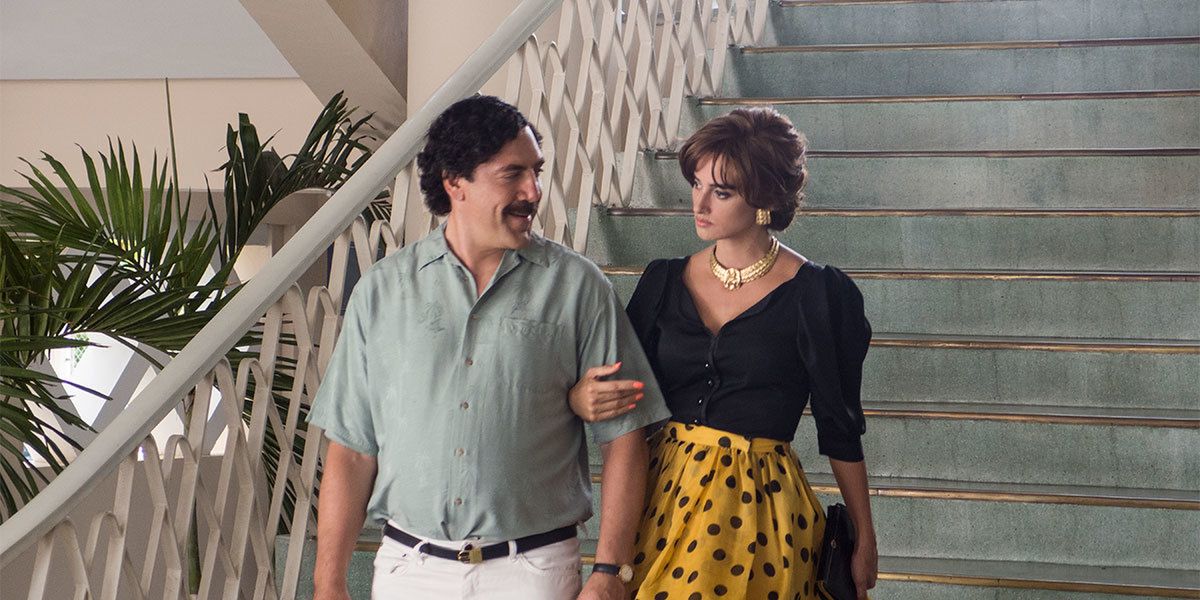 Javier Bardem i Penelope Cruz jako Pablo Escobar i Virginia Vallejo 