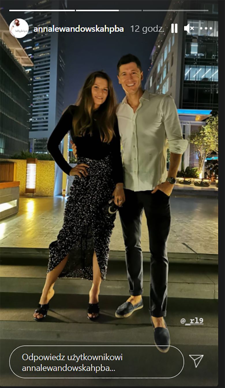 Anna Lewandowska i Robert Lewandowski w Dubaju