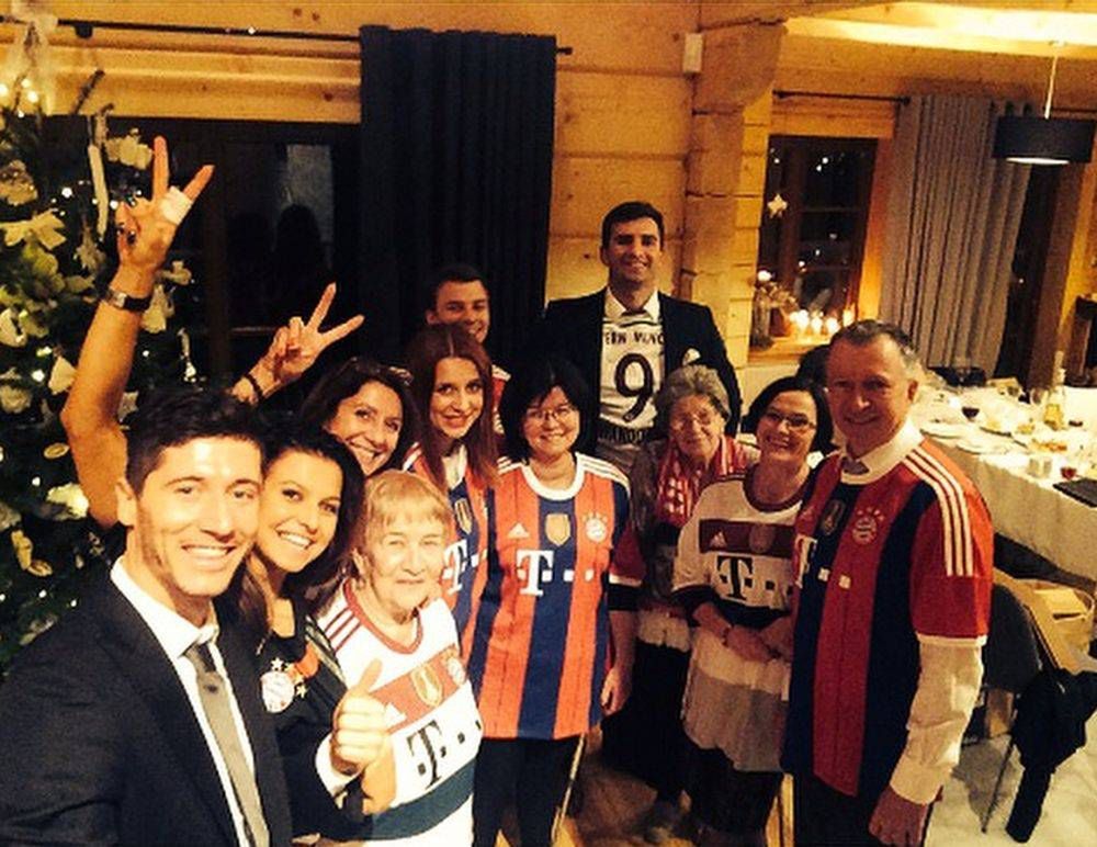Anna i Robert Lewandowscy spędzają święta z rodziną