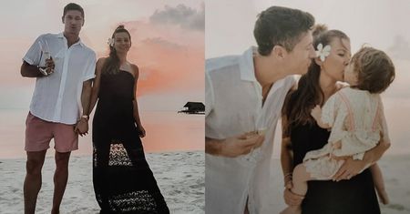 Zrelaksowani i bosonodzy Lewandowscy witają 2020 rok na rajskiej plaży (FOTO)
