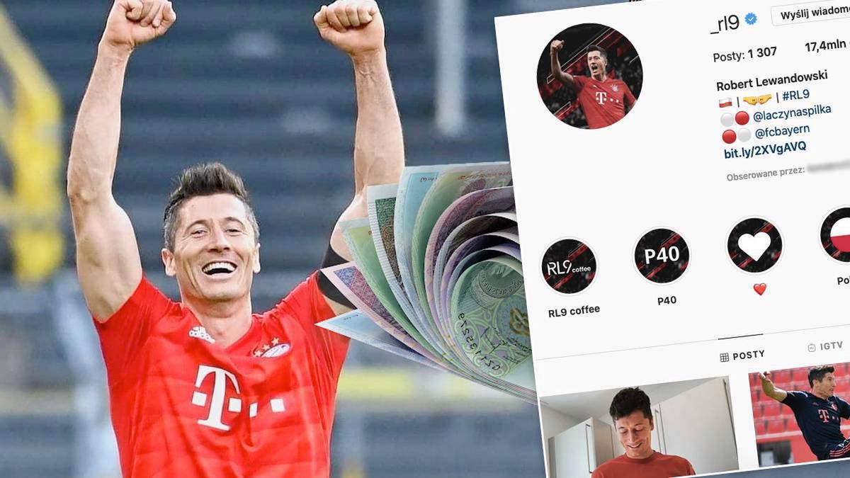 Robert Lewandowski za każdy post sponsorowany zgarnia krocie. Polskie gwiazdy mogą pomarzyć o takich stawkach