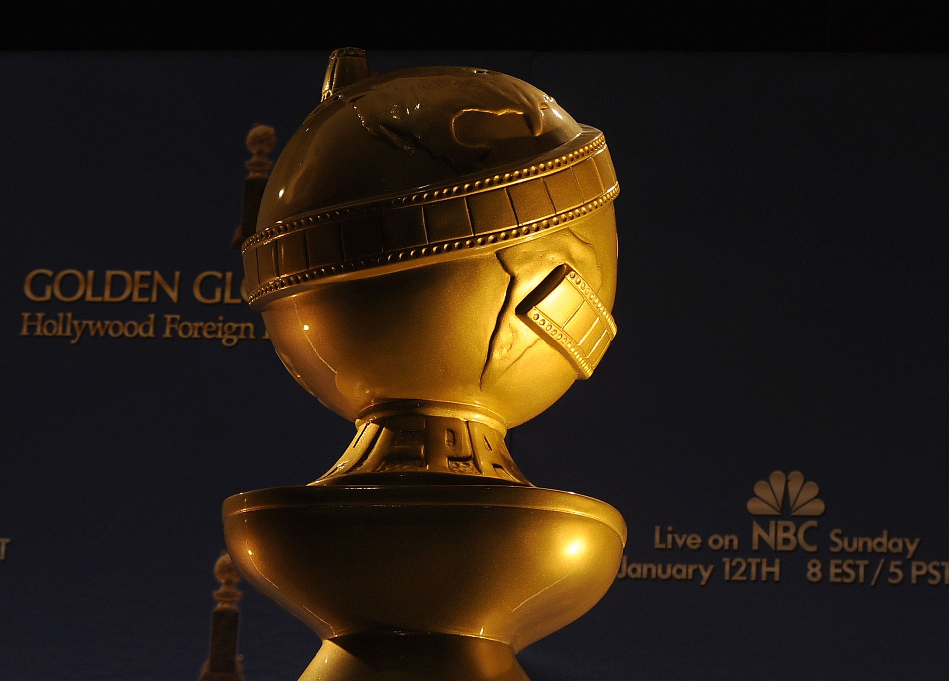 speaks at the 71st Golden Globe Awards Nominations Announcement at The Beverly Hilton Hotel on December 12, 2013 in Beverly Hills, California. 