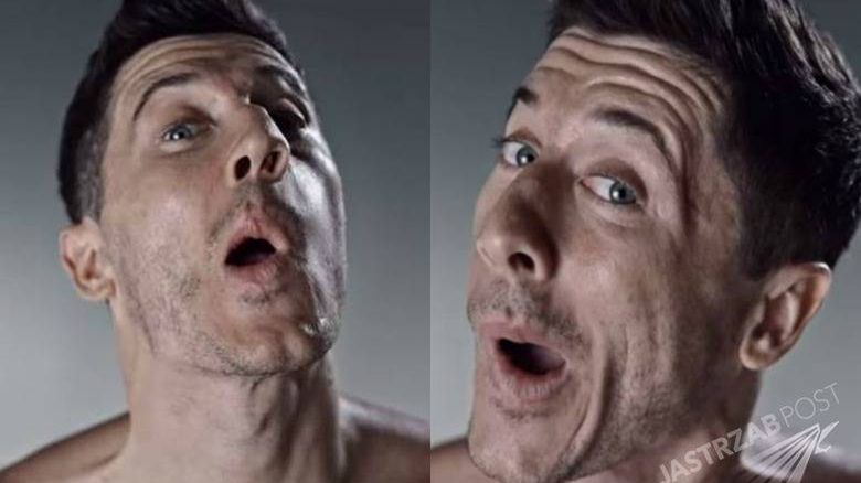 Robert Lewandowski w spocie Gillette, fot. YouTube