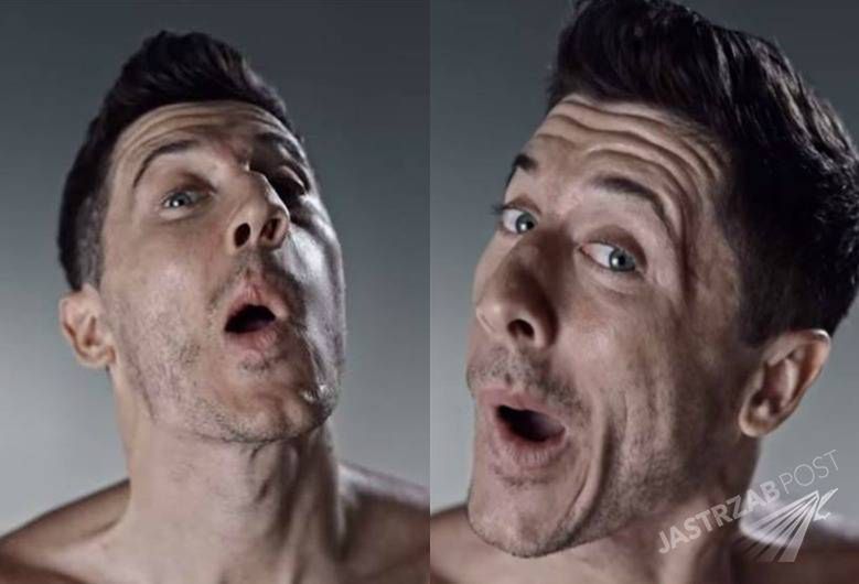 Robert Lewandowski w spocie Gillette, fot. YouTube