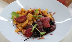 Aromatyczne leniwe z dyni z sosem śliwkowym