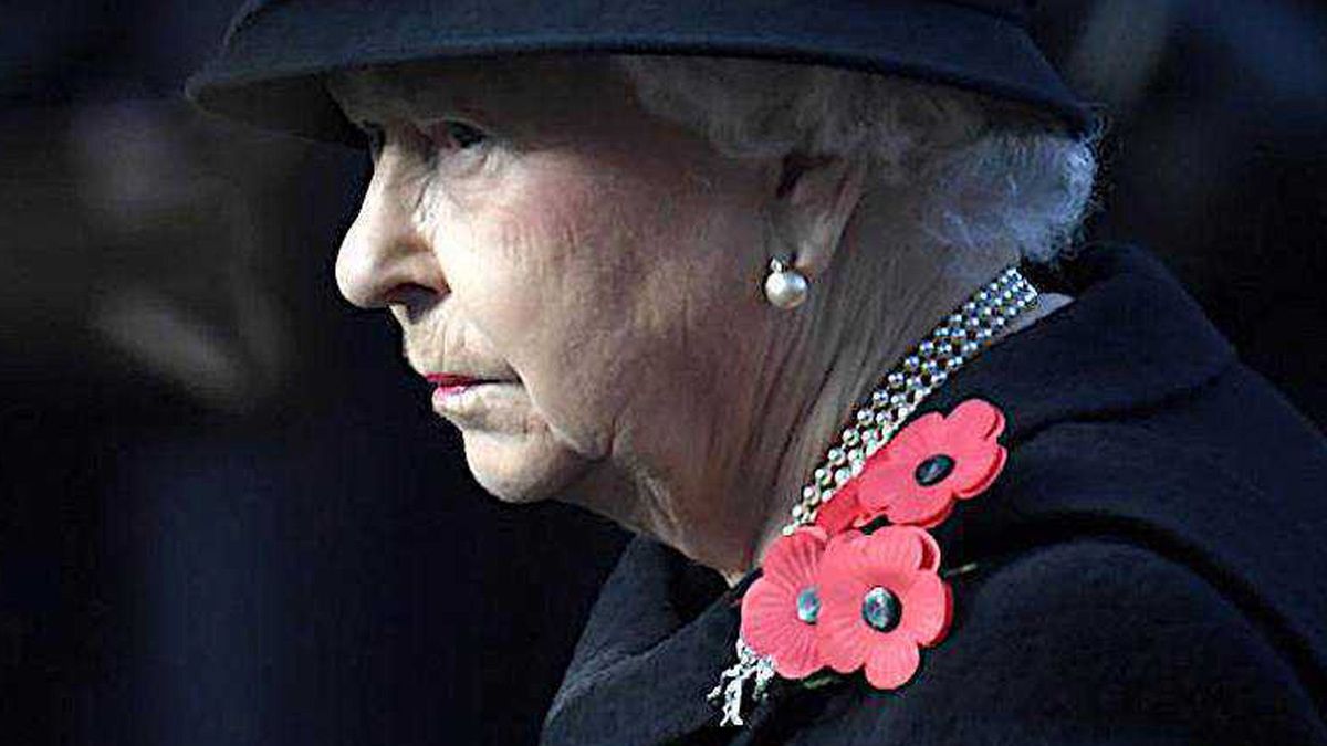 Królowa Elżbieta II w żałobie