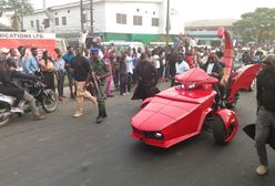 Nigeryjski gubernator chwali się pojazdem zbudowanym w Polsce. Szalony projekt powstał na Podkarpaciu