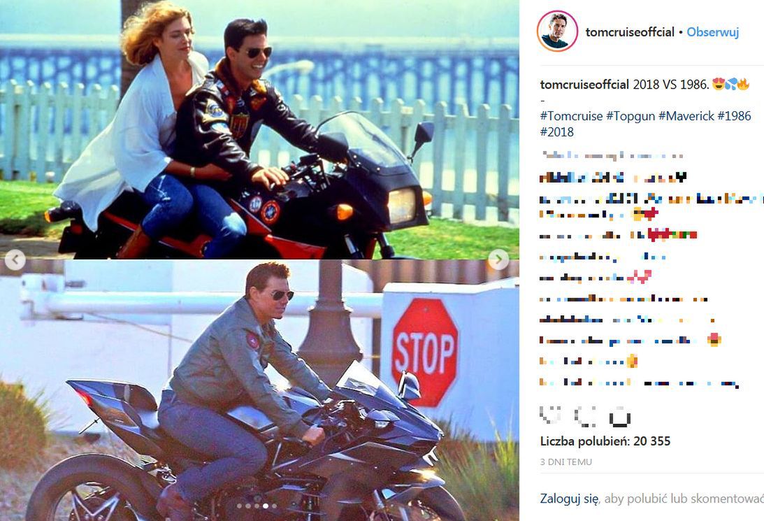 Tom Cruise jak wampir. Porównał zdjęcia z 1986 i 2018 – wcale się nie zestarzał