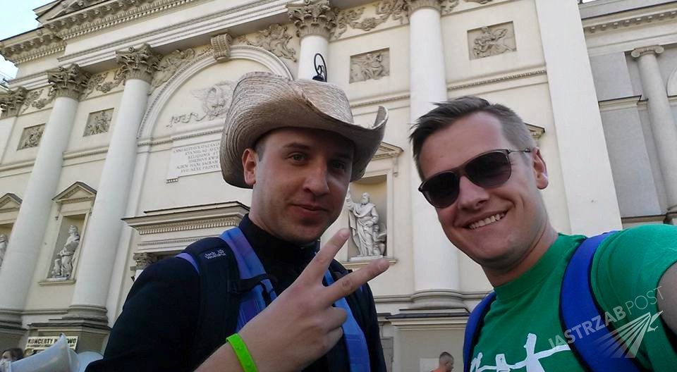 Marcin Mroczek na pieszej pielgrzymce