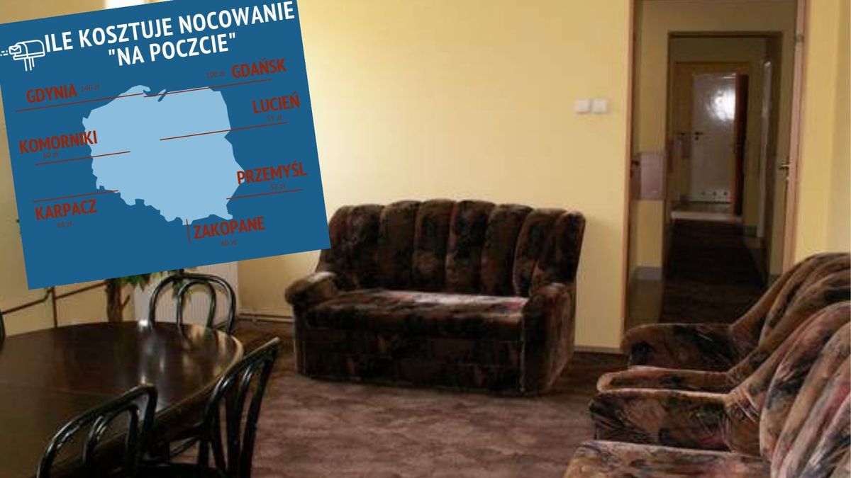 Pocztowy standard nie wszystkich zadowoli. Na zdjęciu pokój w Chęcinach w woj. świętokrzyskim