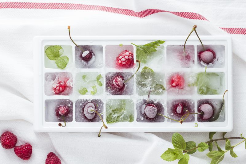 Frozen fruit and spices 