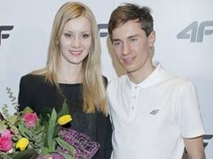 Kamil Stoch z żoną