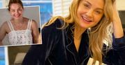 Strzaskana na czekoladkę Małgorzata Socha w koronkowej koszulce szaleje z dziećmi w kuchni. Mama na pełen etat nawet na wakacjach