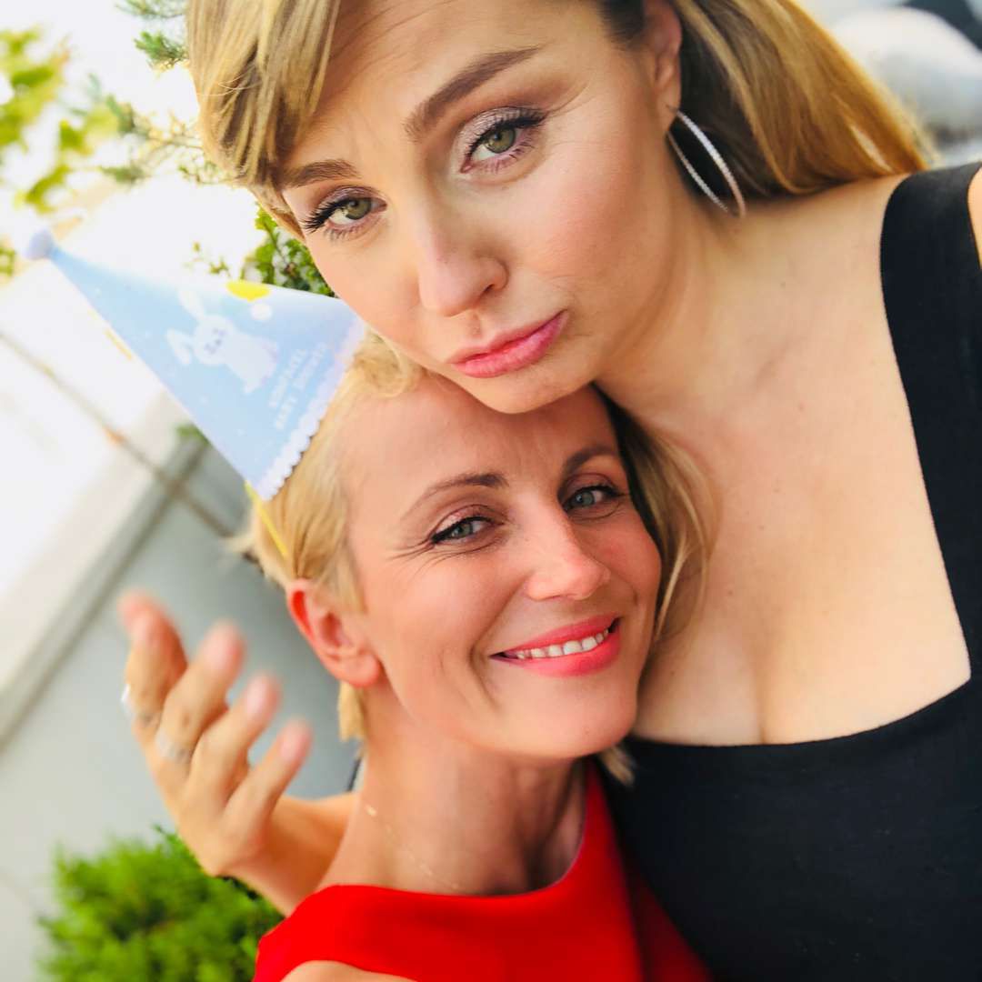 Katarzyna Zielińska na baby shower Małgorzaty Sochy