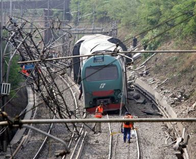Katastrofa kolejowa we Włoszech
