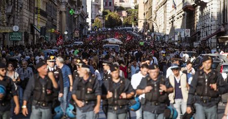Manifestowali przeciwko eksmitowaniu migrantów i uchodźców