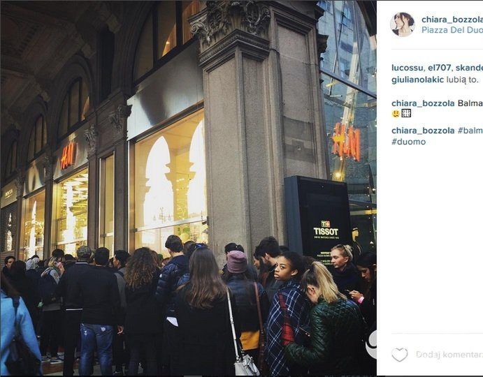Balmain x H&M we Włoszech