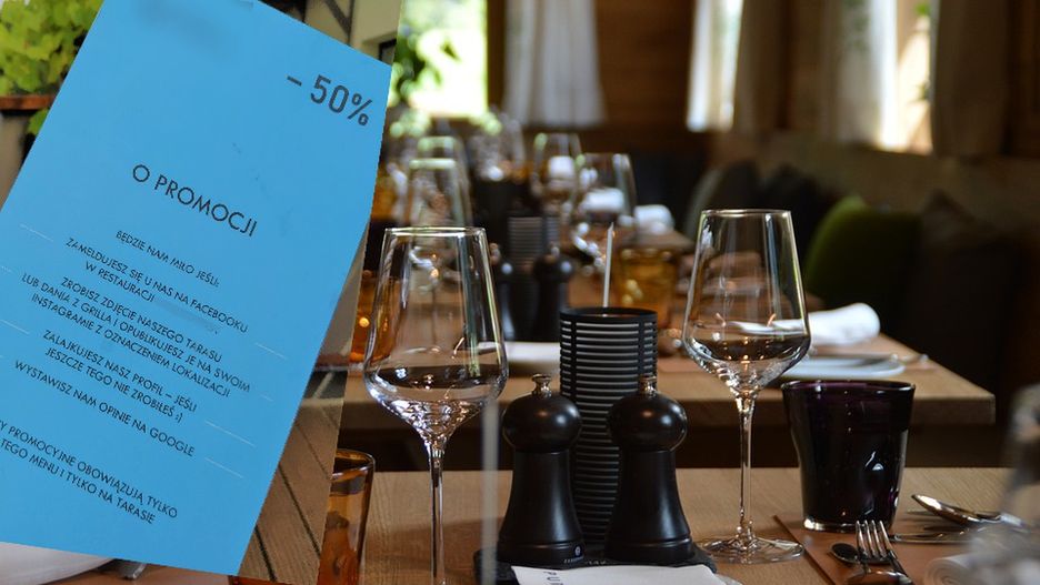 Klienci tej restauracji za dania z grilla, które zjedzą na tarasie, będą mogli zapłacić tylko pół ceny.