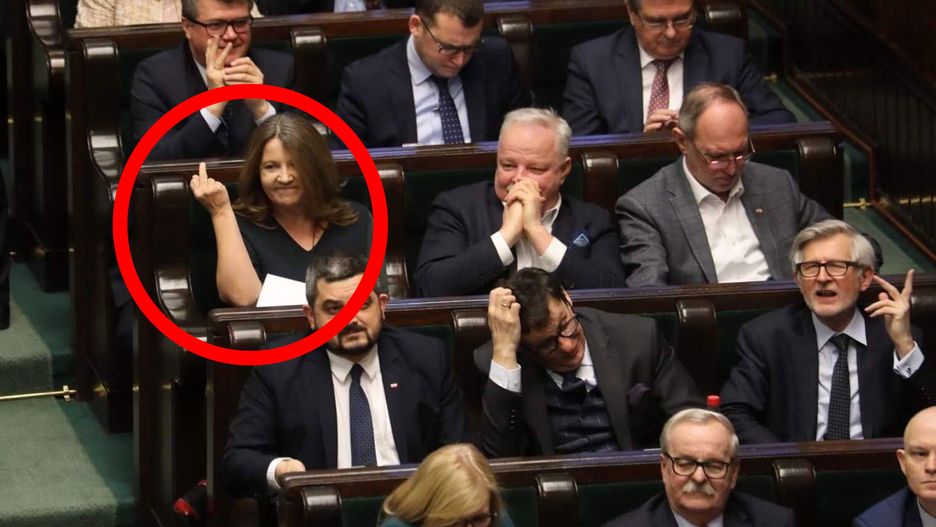 Joanna Lichocka podczas czwartkowego posiedzenia Sejmu