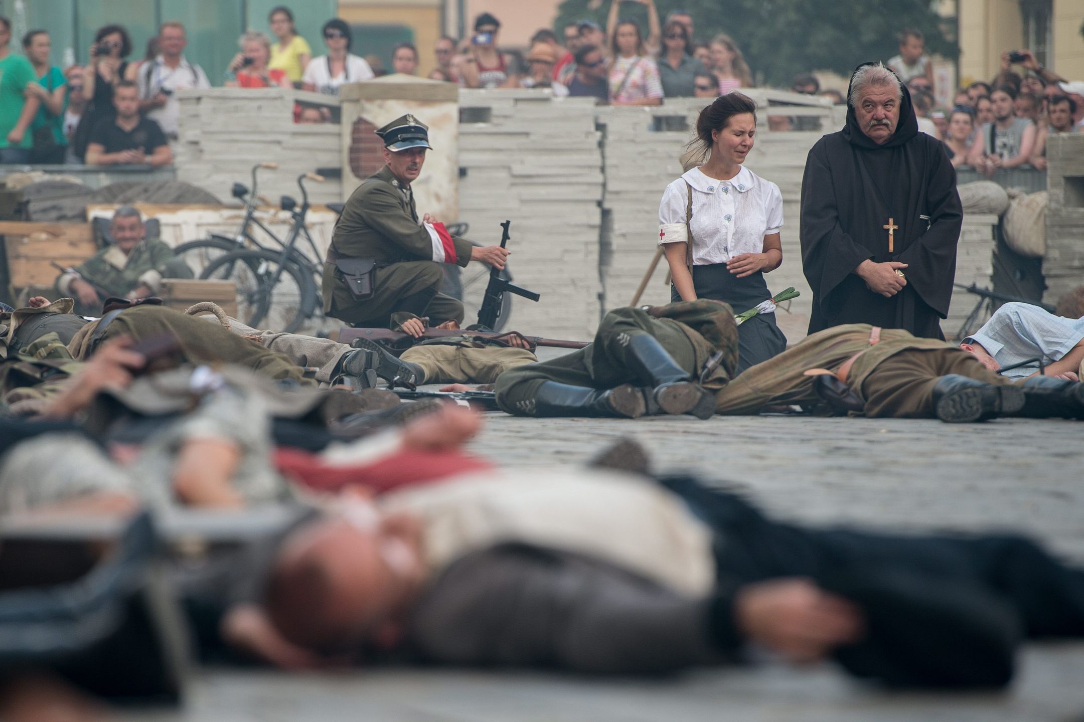 Zdjęcie: Rekonstrukcja scen z Powstania Warszawskiego we Wrocławiu 