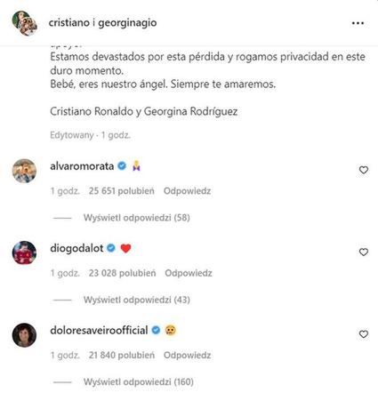 Mama Cristiano Ronaldo opłakuje wnuka