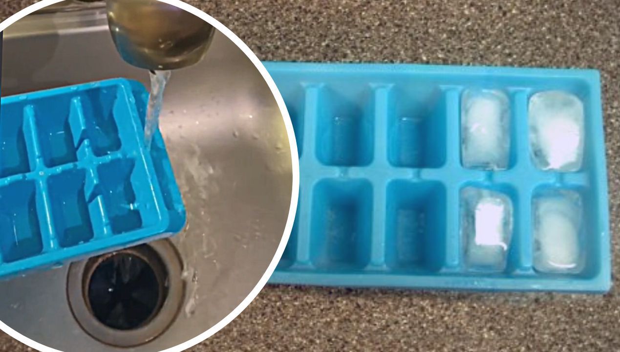 To najczęściej popełniany błąd podczas napełniania foremki na kostki lodu