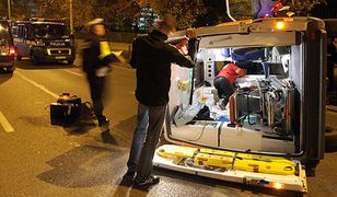 Wypadek karetki w Kielcach