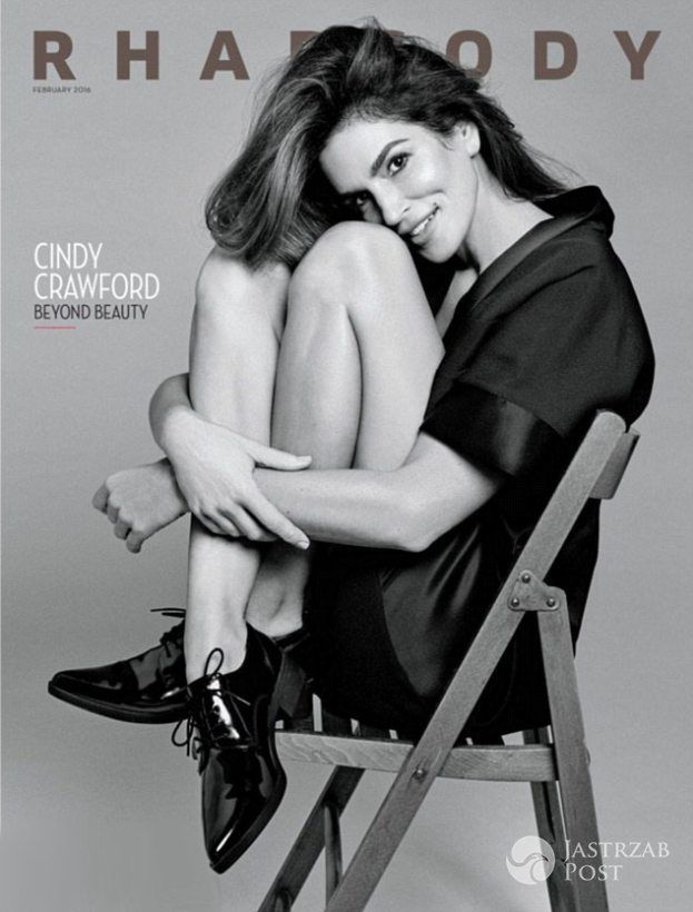 Cindy Crawford na okładce magazynu "Rhapsody"