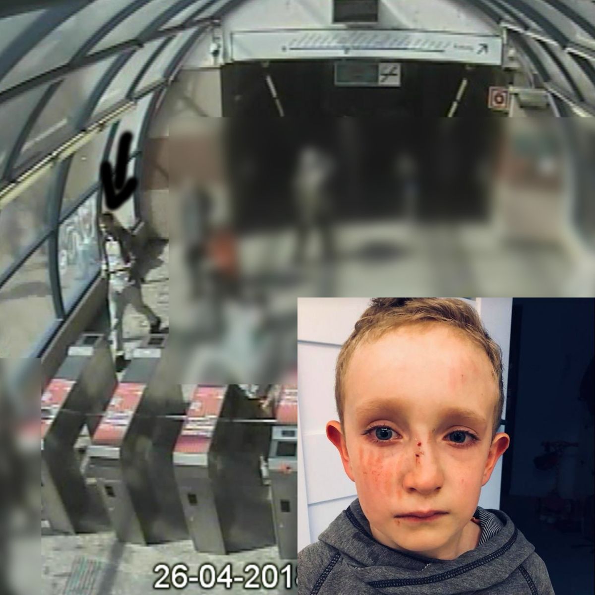 Policja publikuje wizerunek mężczyzny, który potrącił 7-letniego Jasia na ruchomych schodach w metrze