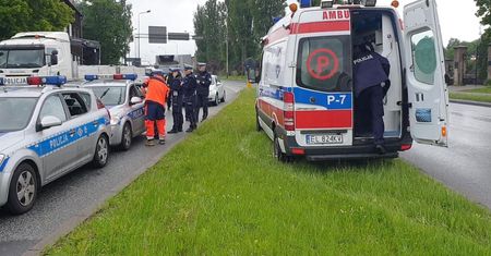 Dwa radiowozy i dwie osobówki. Kolizja w Łodzi