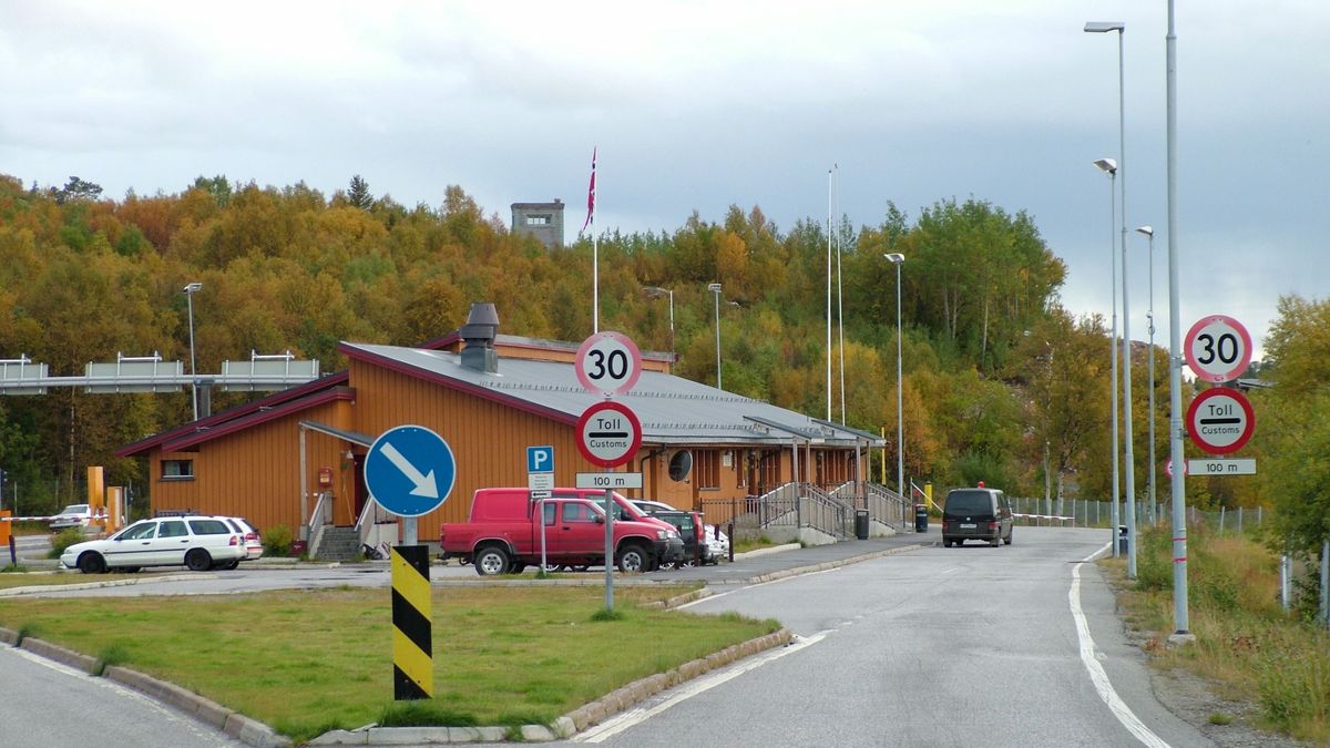 Przejście graniczne pomiędzy Norwegią i Rosją.