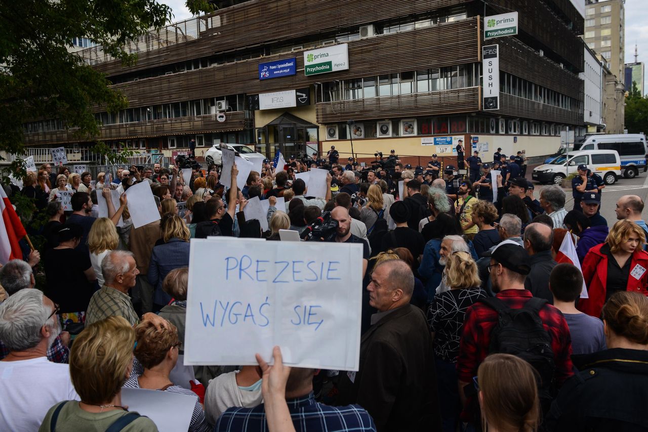 Protest kobiet przeciwko zmianom w sądach