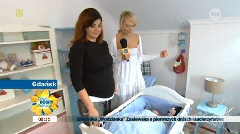 Dominika Zasiewska, sierpień 2014, pierwsze dni po porodzie