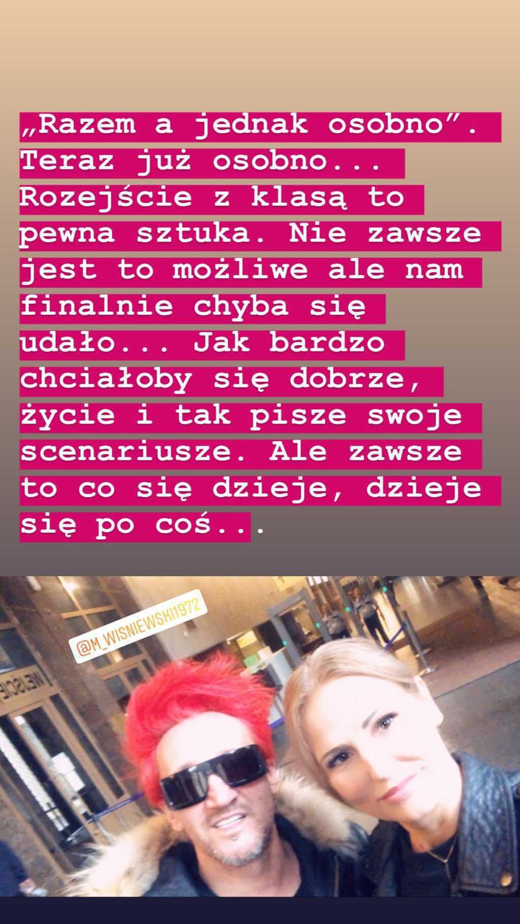 Dominika Tajner i Michał Wiśniewski po rozwodzie