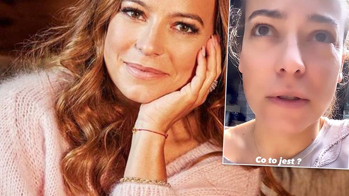 Anna Mucha w ogrodzie